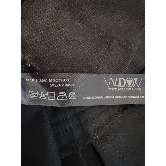 Dolls Kill Widow Pleated Zipper Detail Mini Skirt Size Medium Goth Festival Punk - Picture 6 of 6